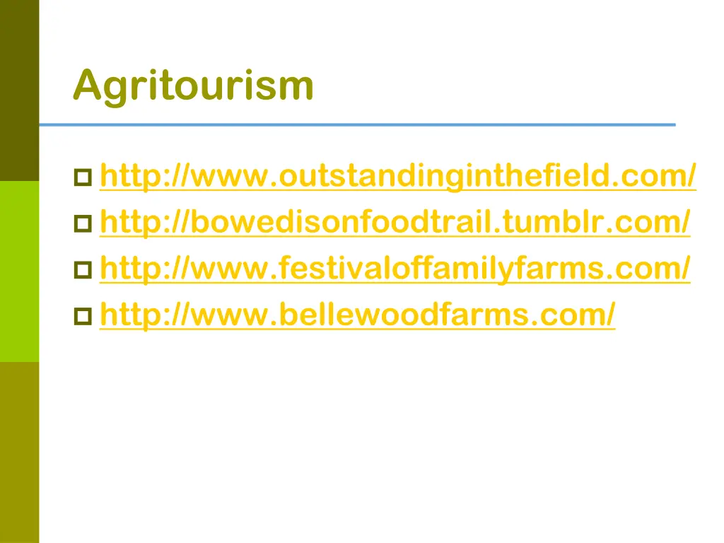 agritourism