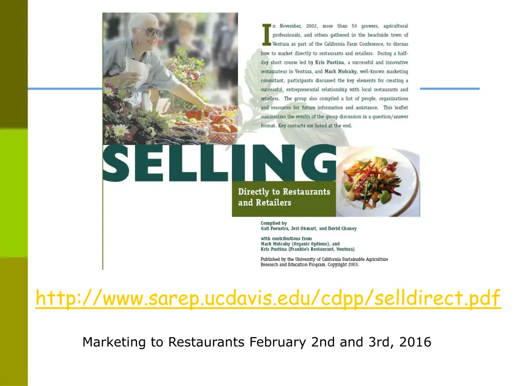 http www sarep ucdavis edu cdpp selldirect pdf