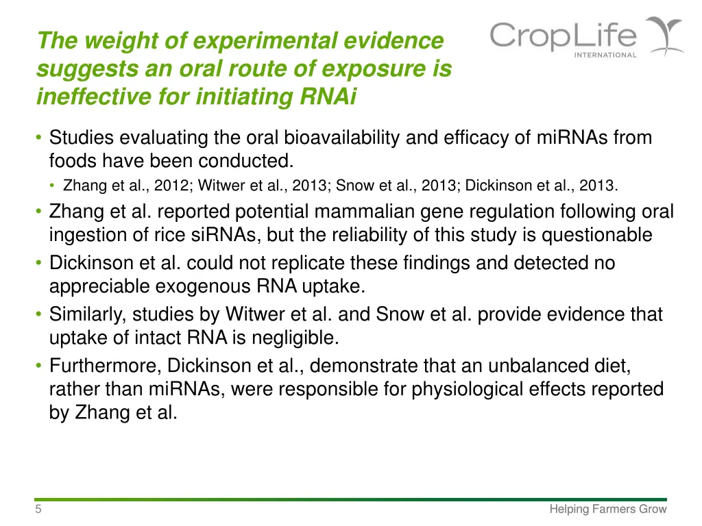 the weight of experimental evidence suggests