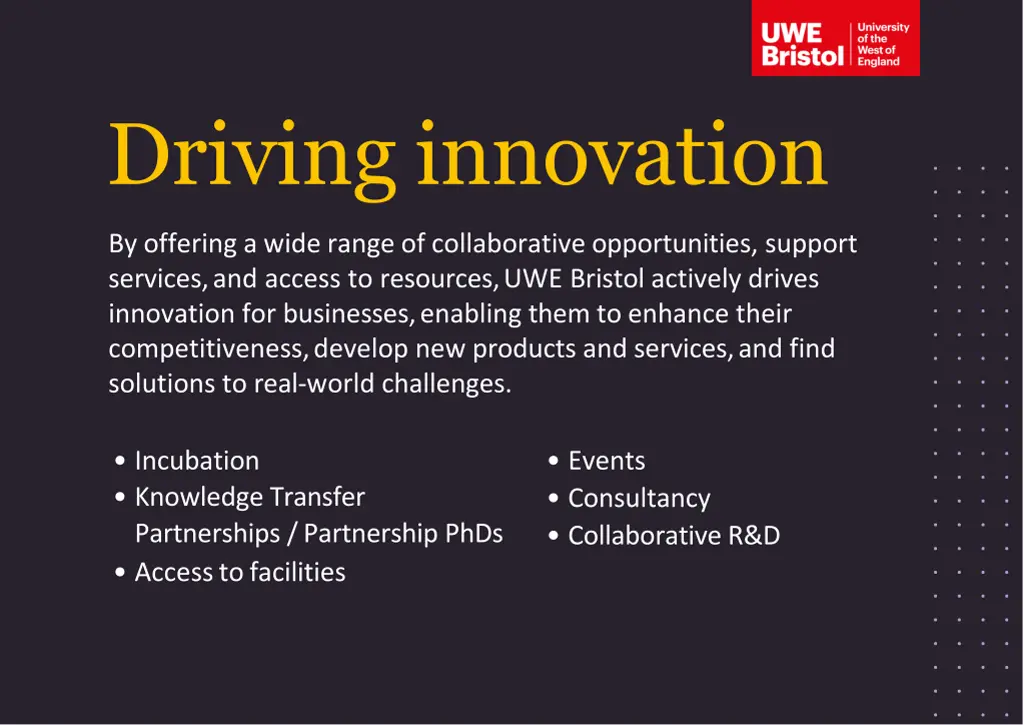 driving innovation