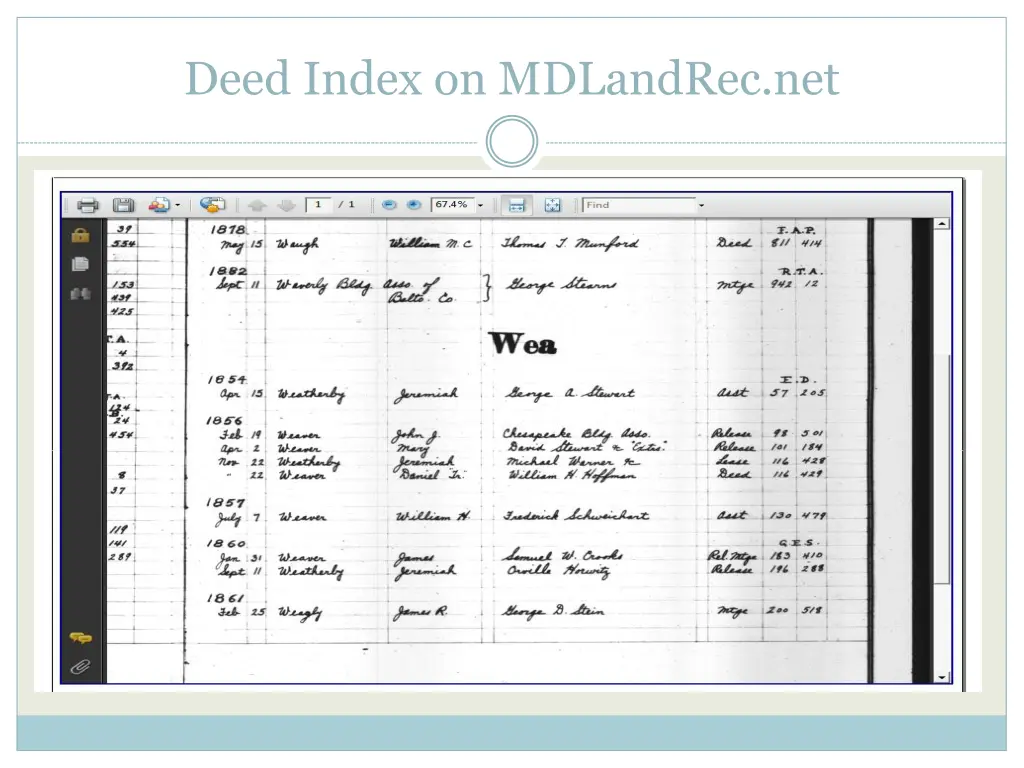 deed index on mdlandrec net