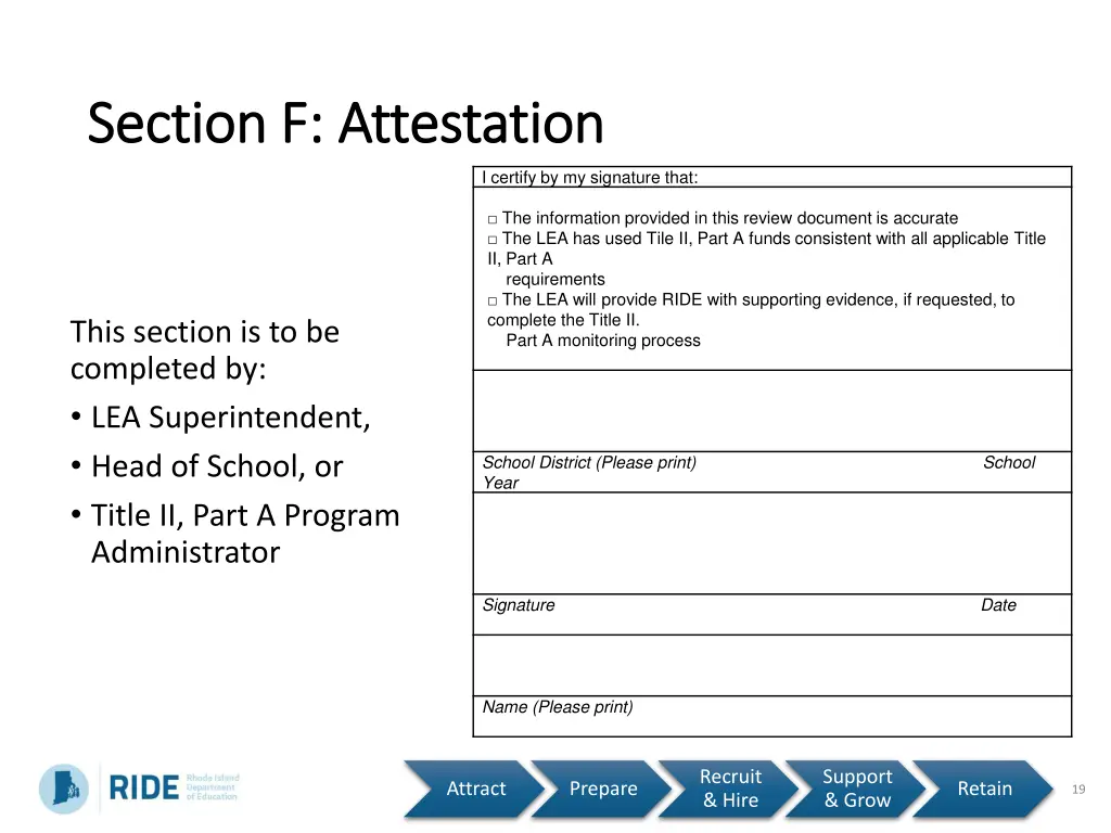 section f attestation section f attestation