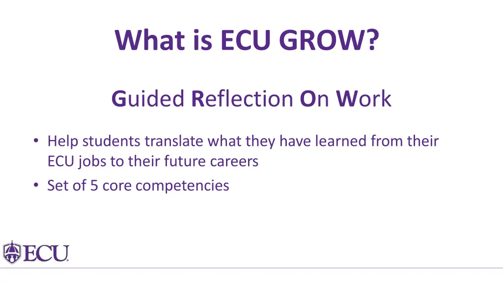 what is ecu grow