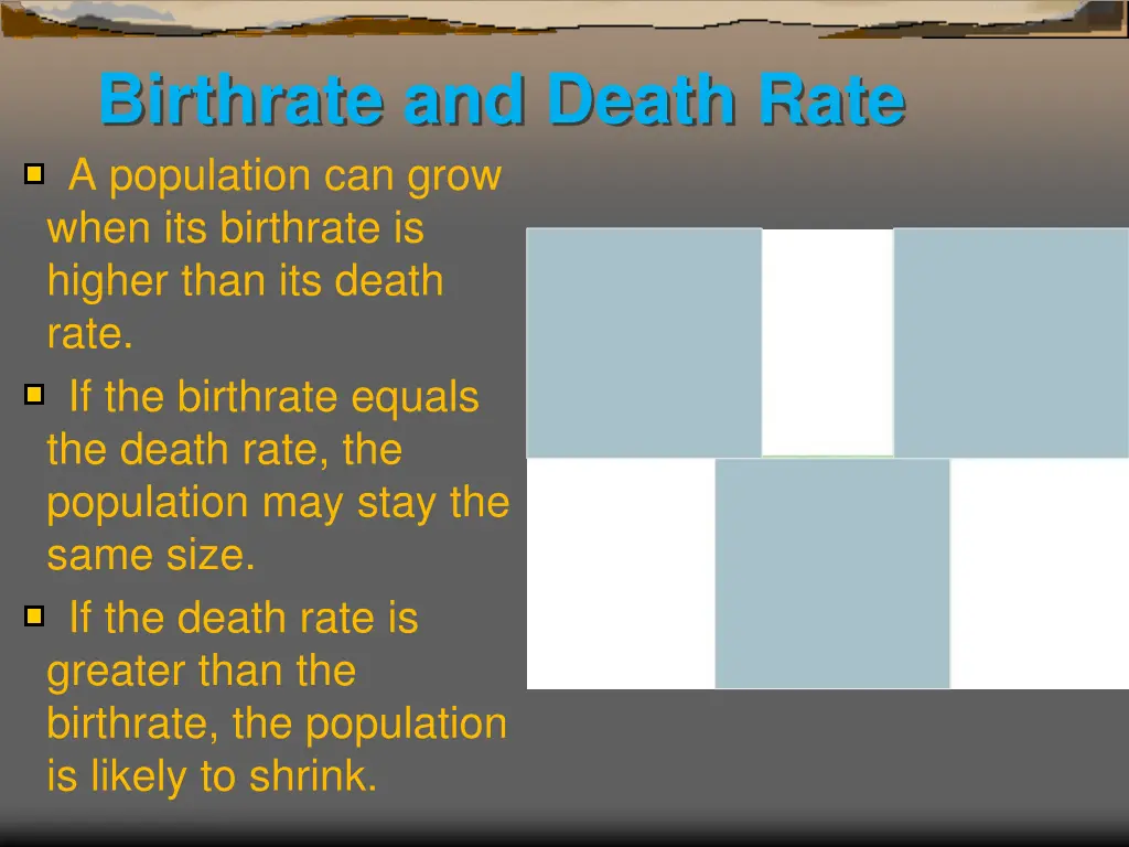 birthrate and death rate a population can grow