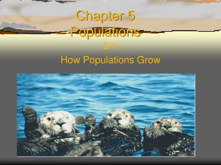 chapter 5 populations 5 1 how populations grow