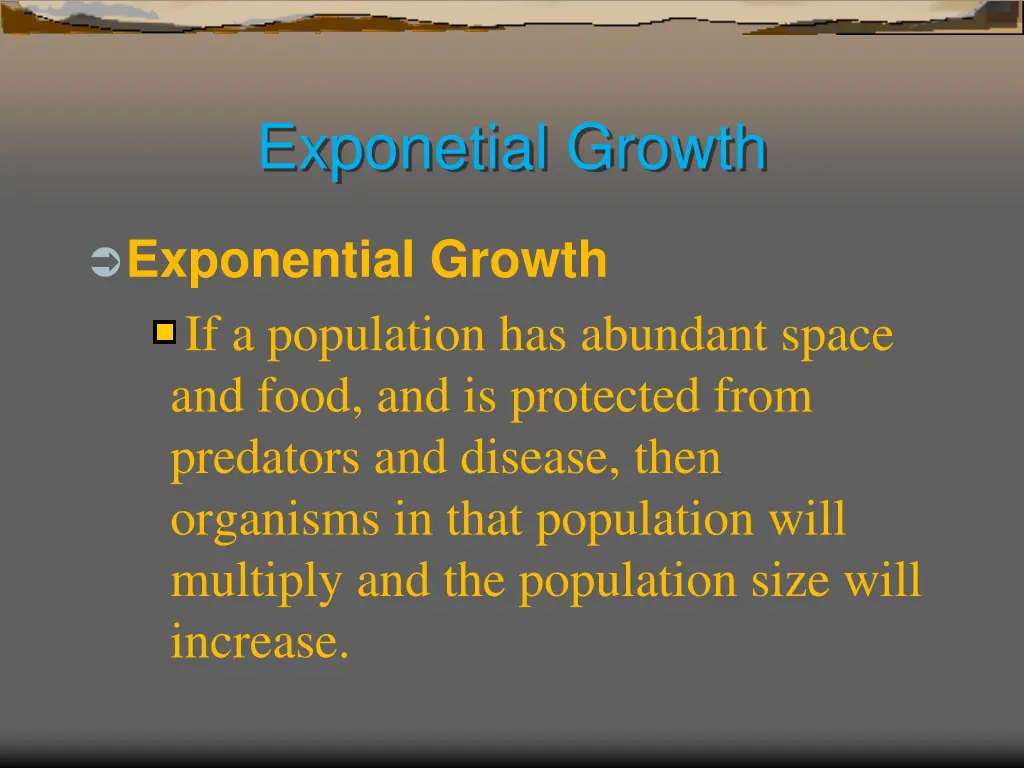 exponetial growth