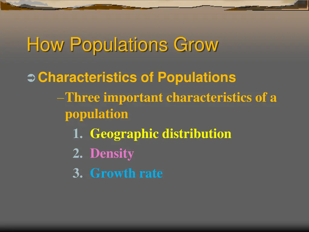 how populations grow