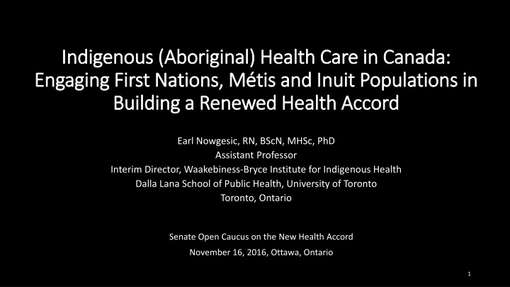 indigenous aboriginal health care in canada