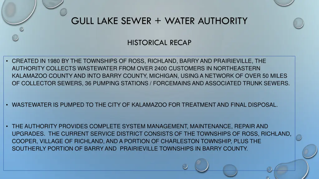 gull lake sewer water authority 1