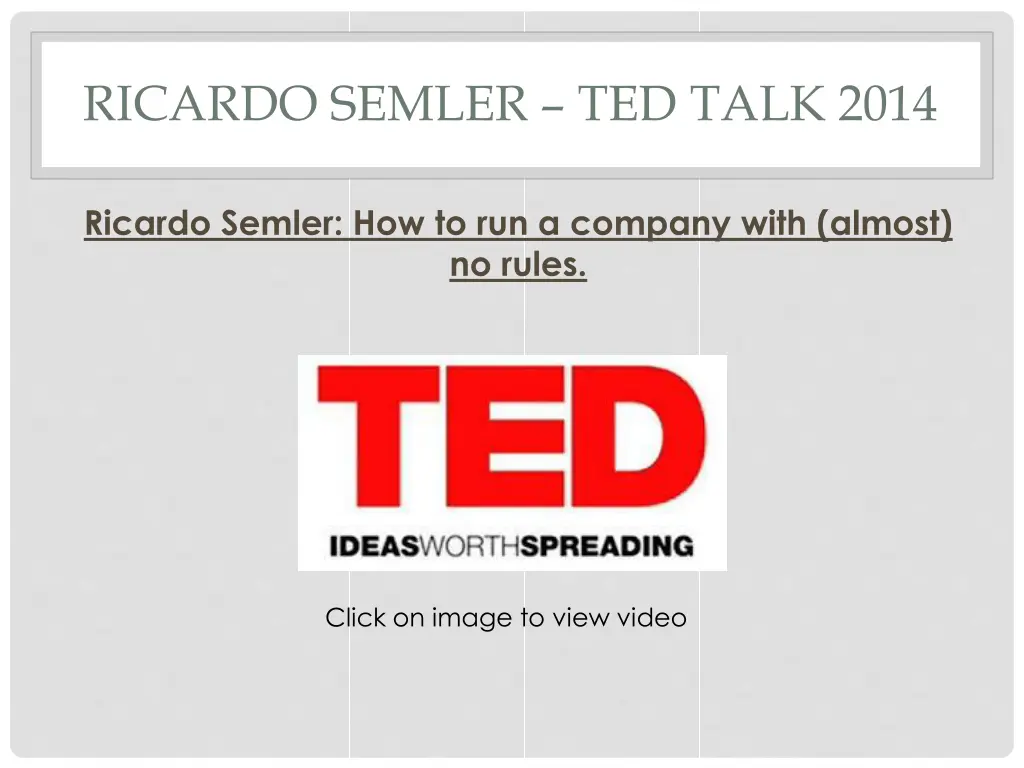 ricardo semler ted talk 2014