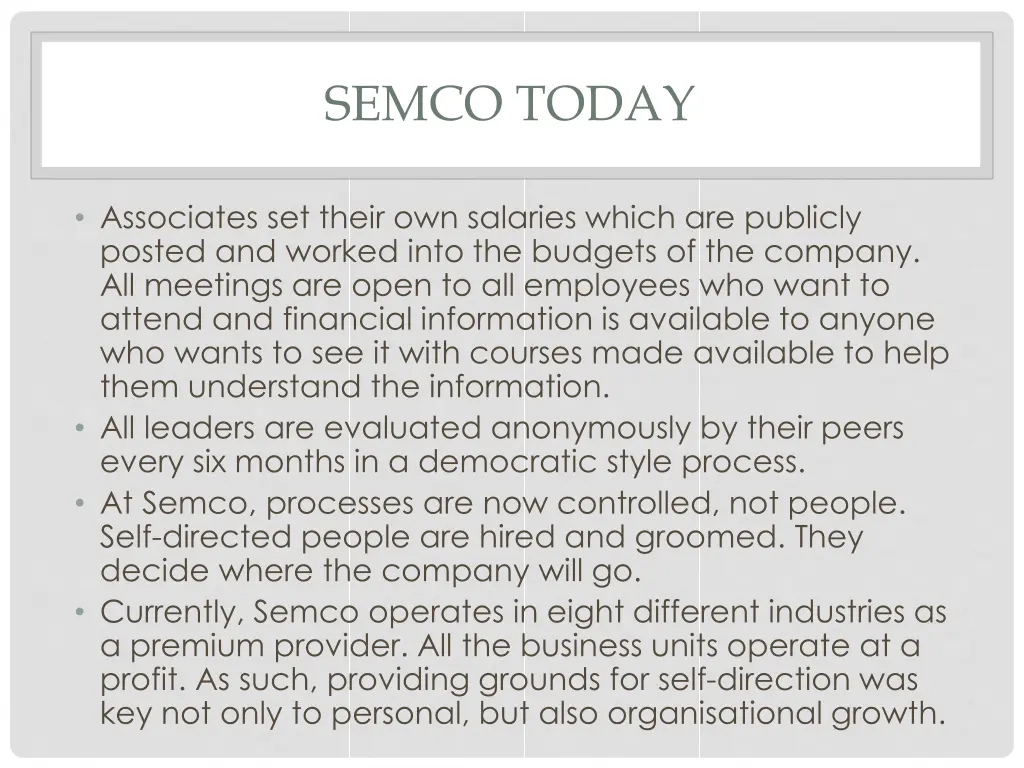 semco today 1