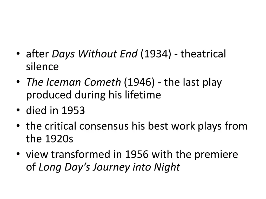 after days without end 1934 theatrical silence