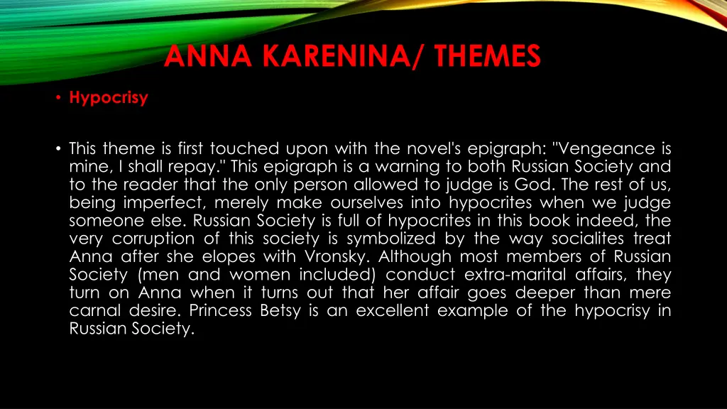 anna karenina themes