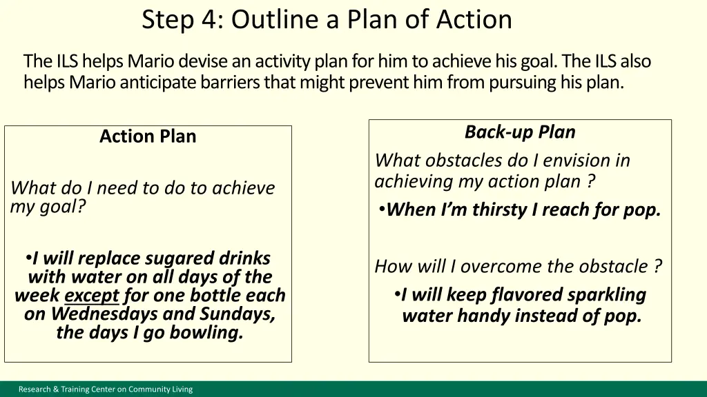 step 4 outline a plan of action 1