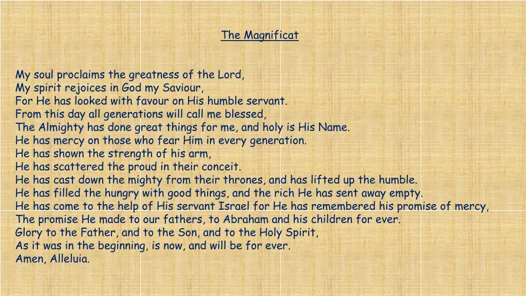 the magnificat