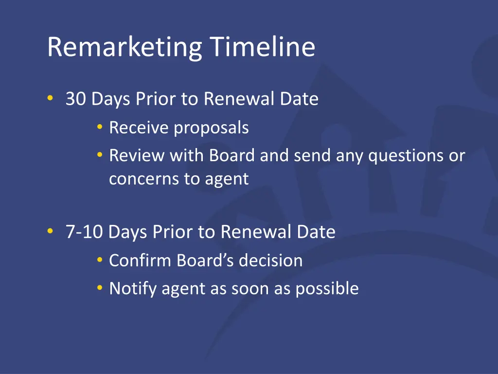 remarketing timeline 1