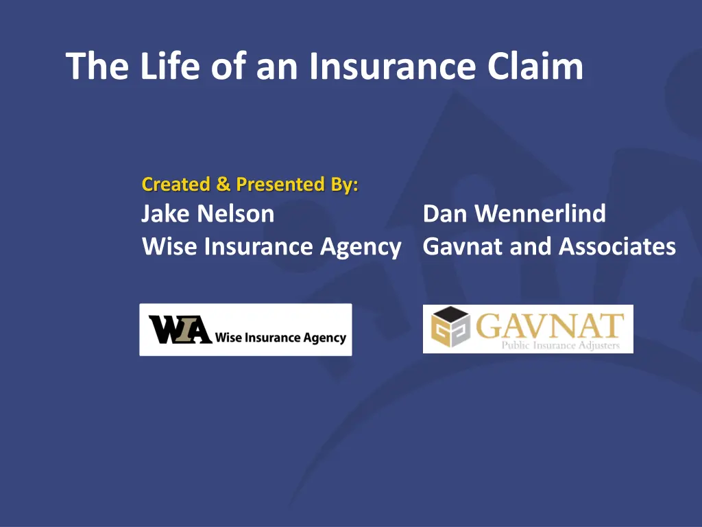 the life of an insurance claim