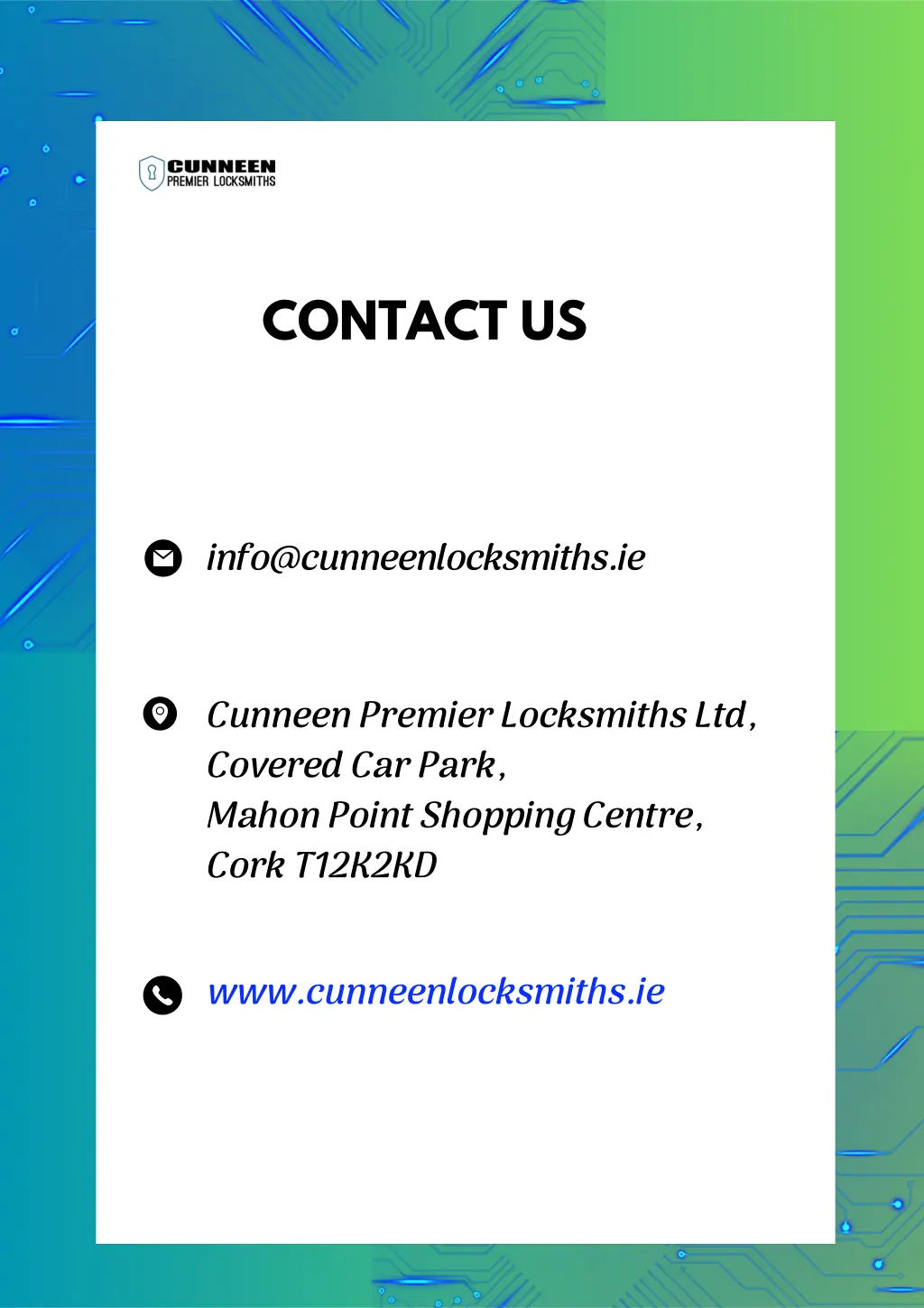 contact us