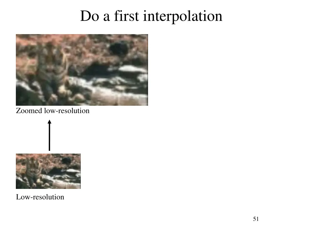 do a first interpolation