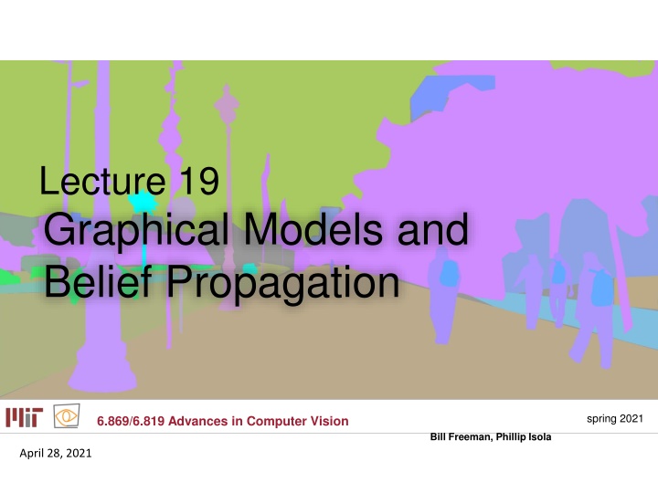 lecture 19 graphical models and belief propagation