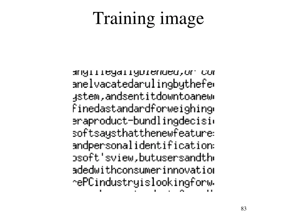 training image