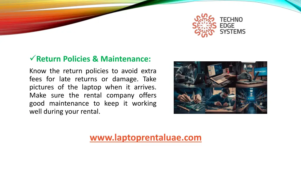 return policies maintenance