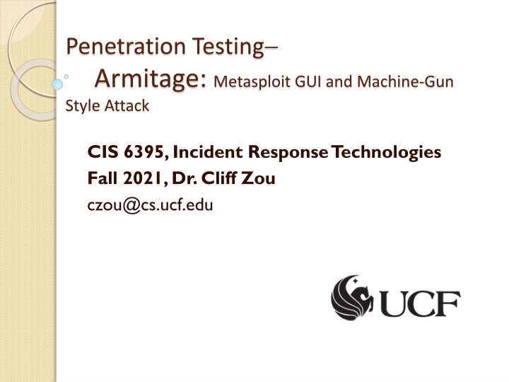 penetration testing armitage metasploit