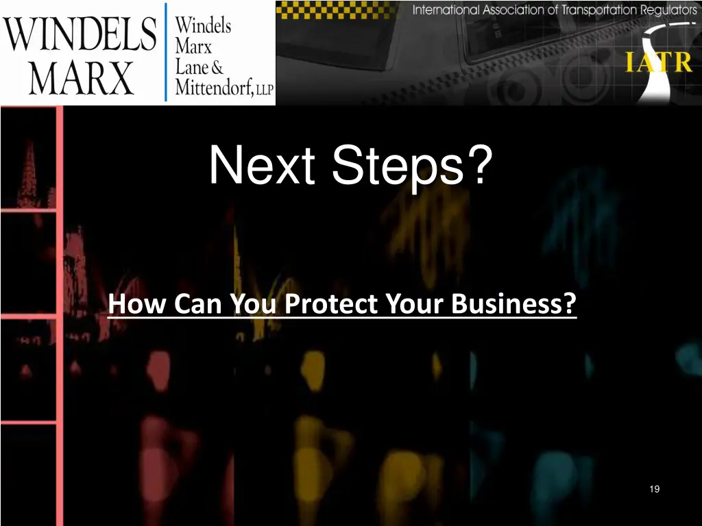 next steps