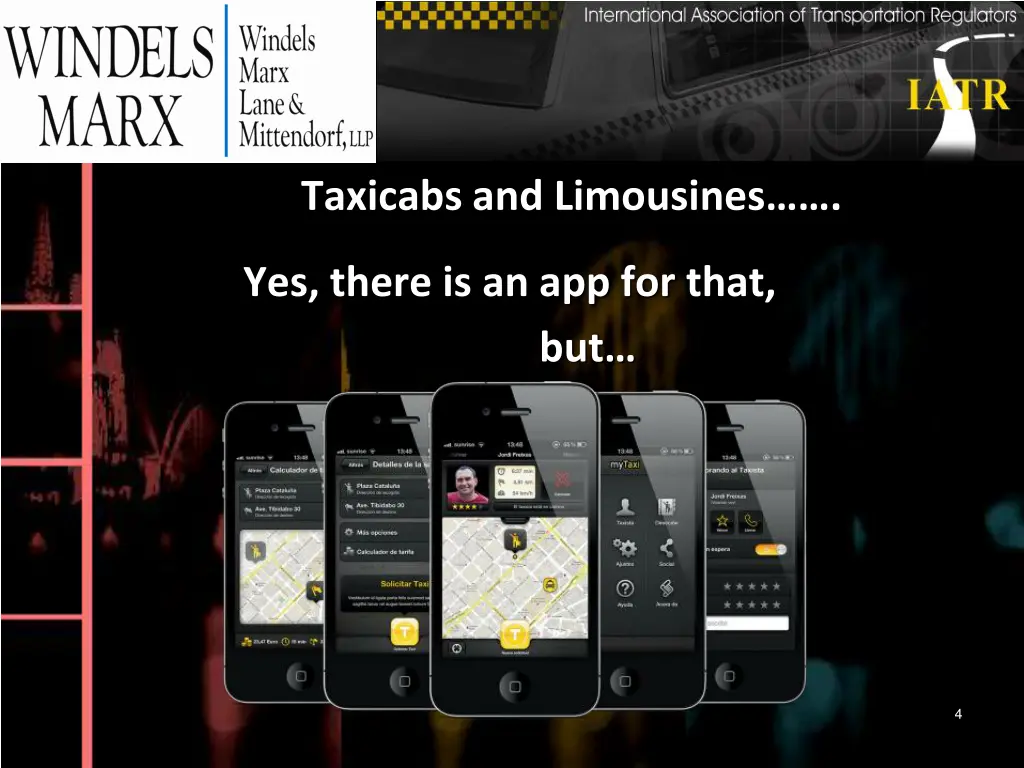 taxicabs and limousines