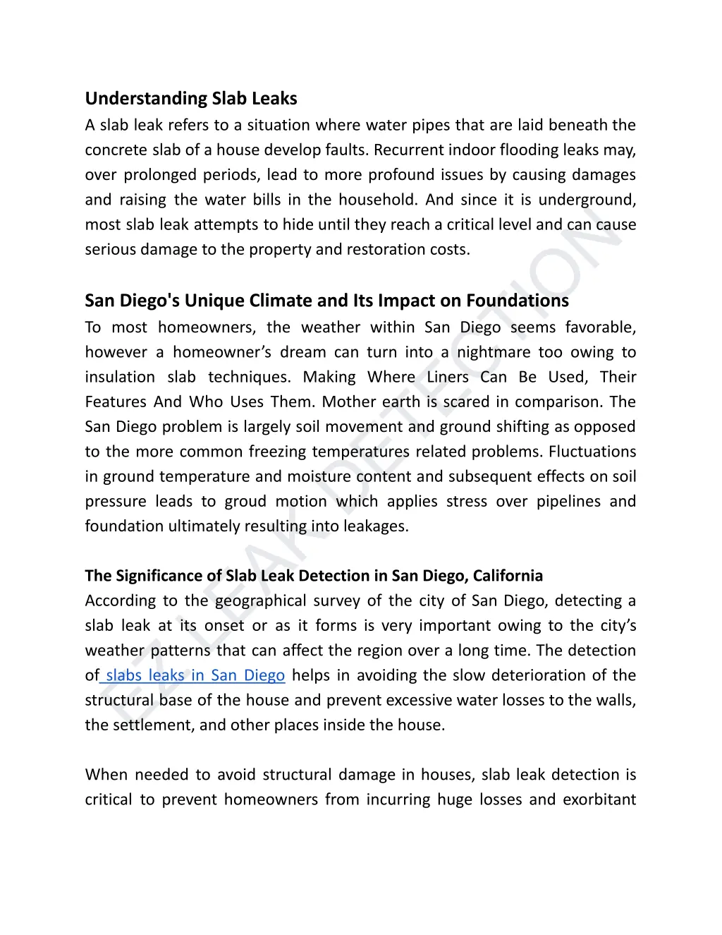 understanding slab leaks a slab leak refers