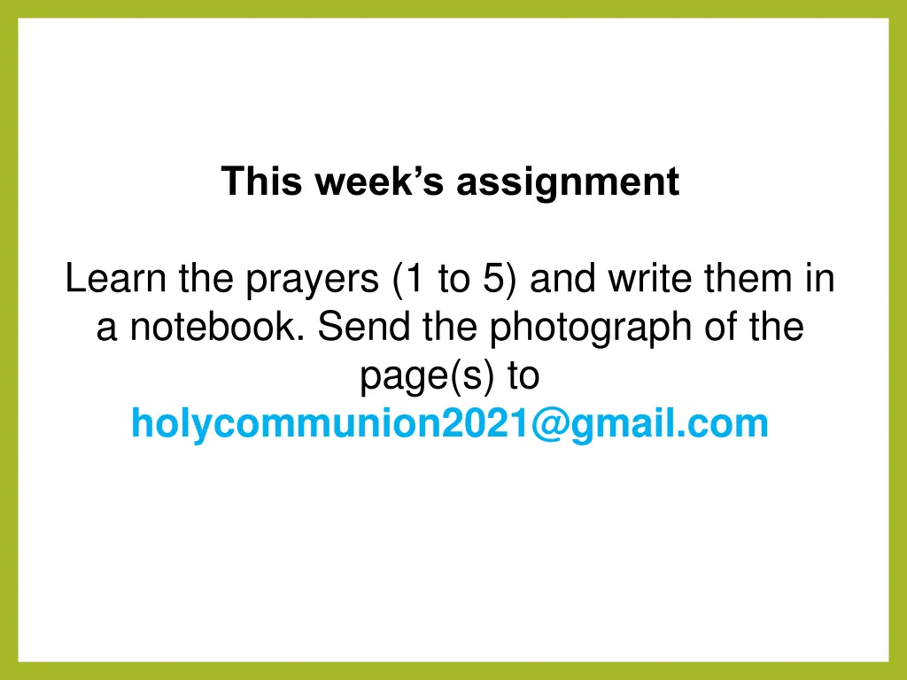 this week s assignment