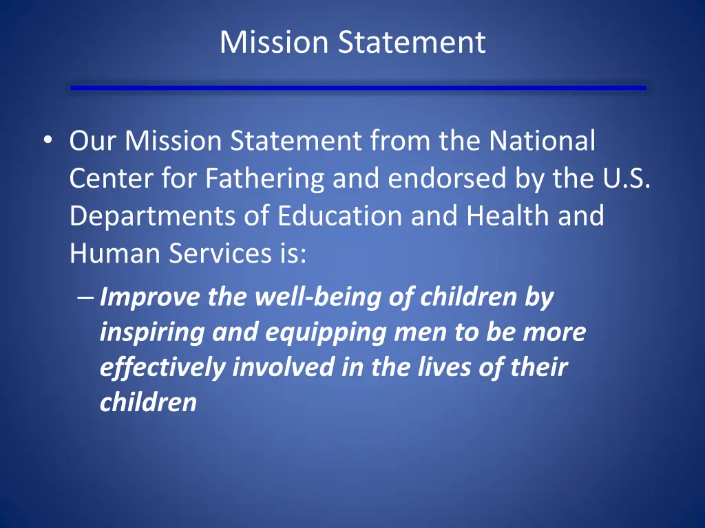 mission statement