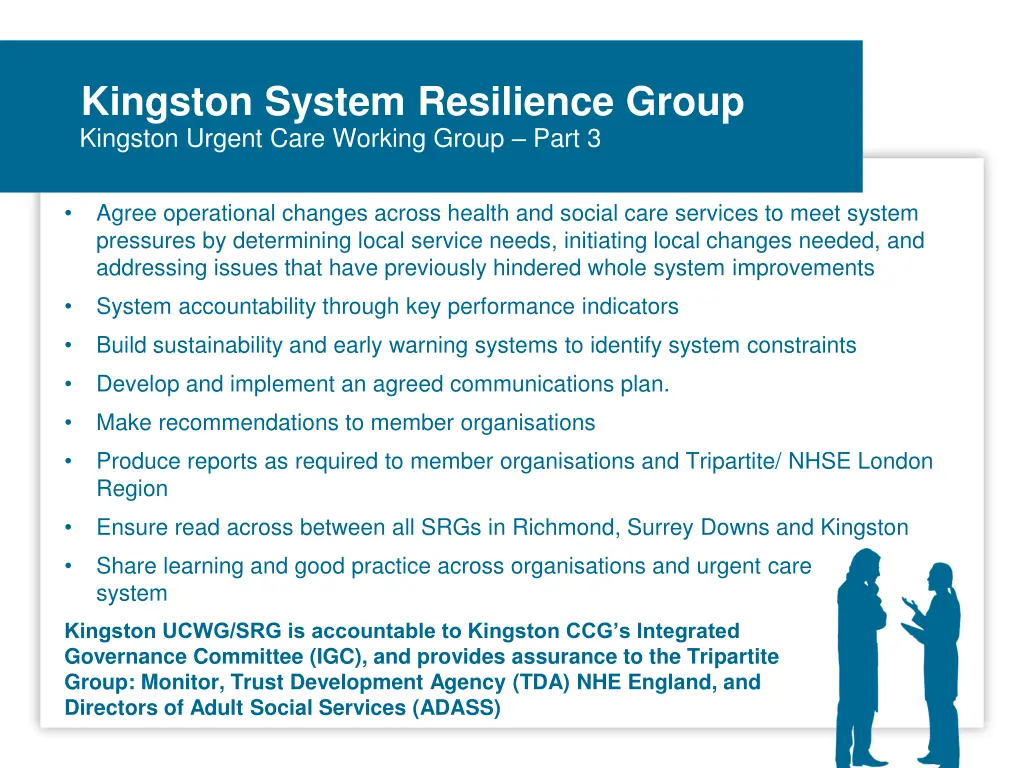 kingston system resilience group kingston urgent 2