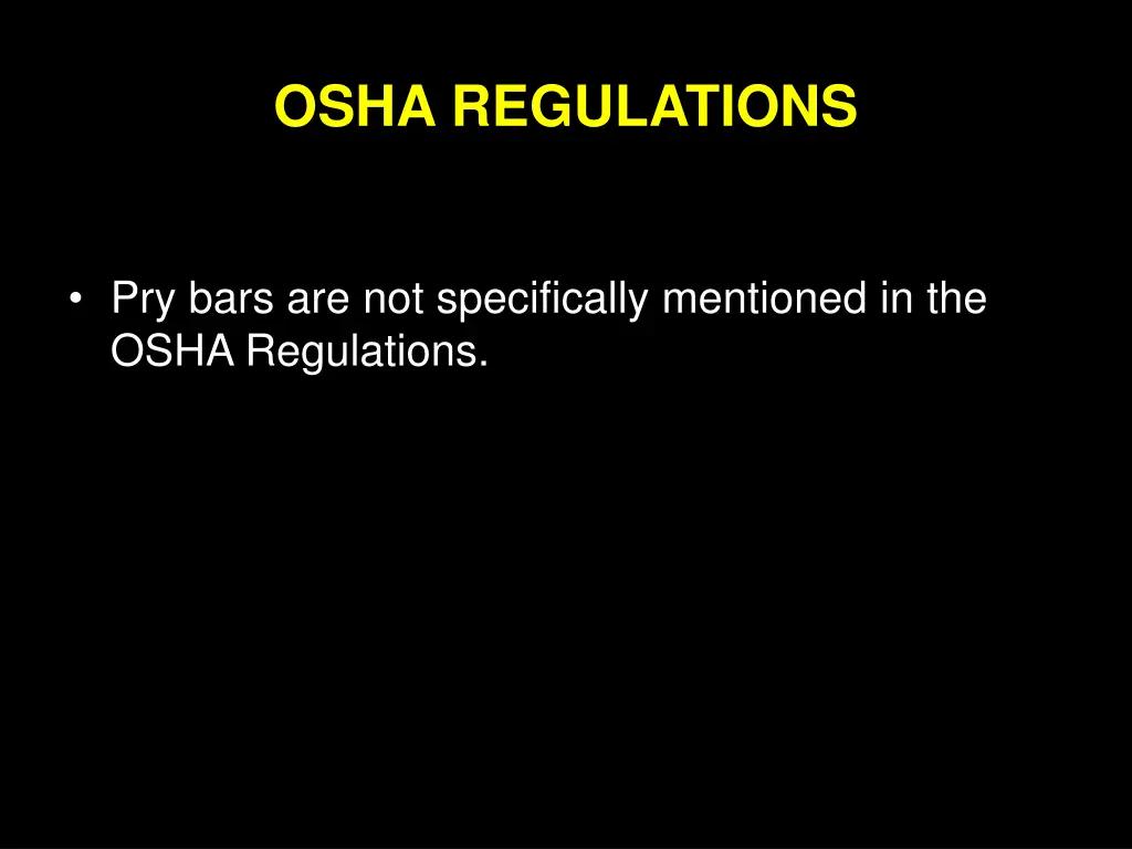 osha regulations