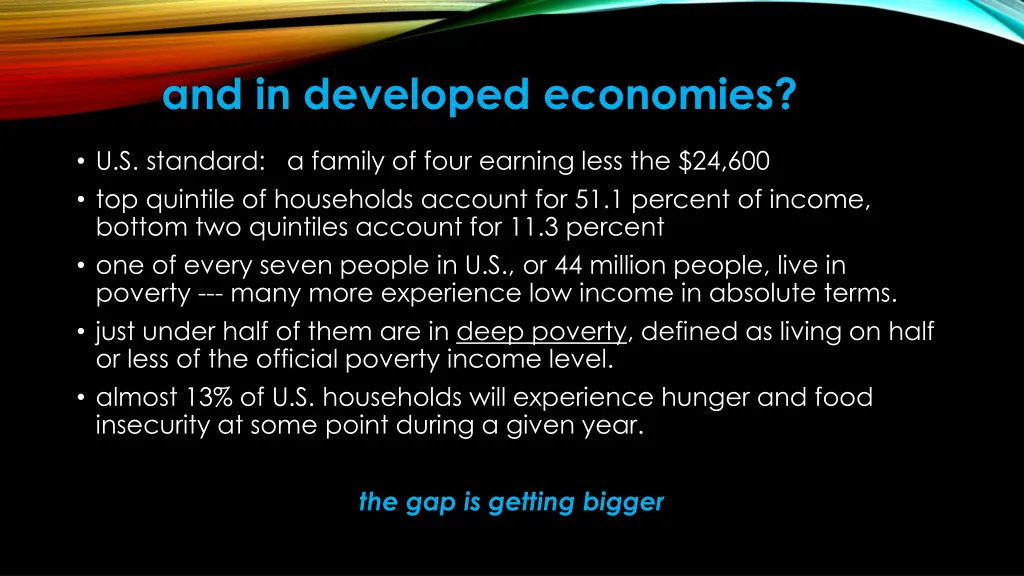 and in developed economies