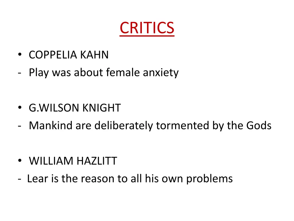 critics 1