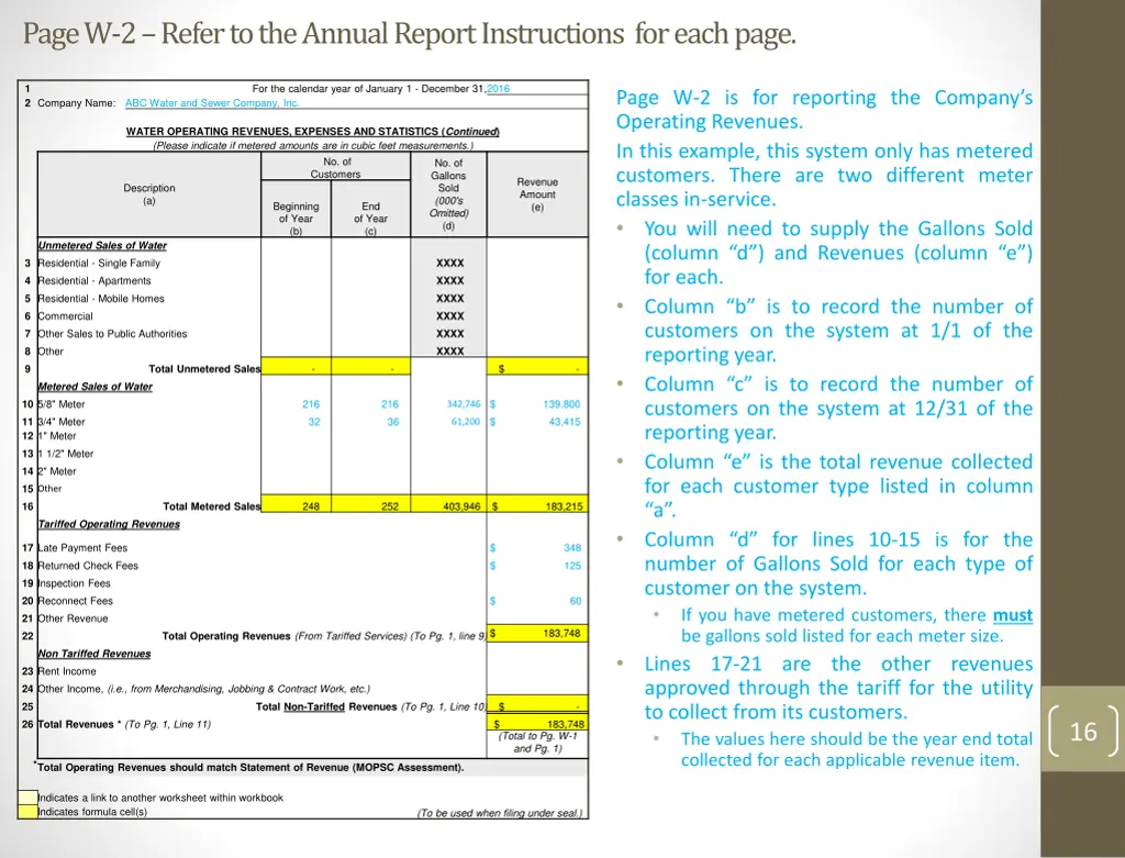 page w 2 refer to the annual report instructions