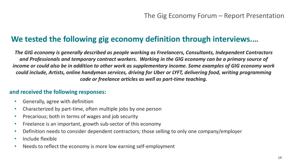 the gig economy forum report presentation 9