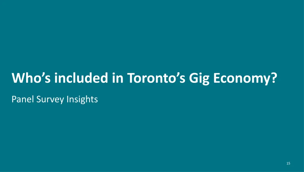 who s included in toronto s gig economy