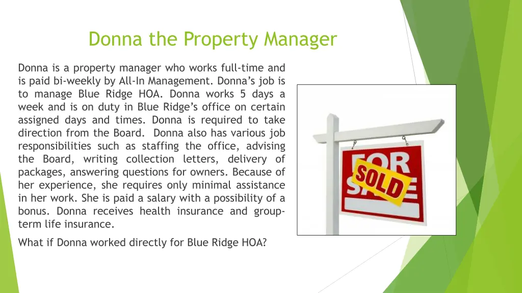 donna the property manager