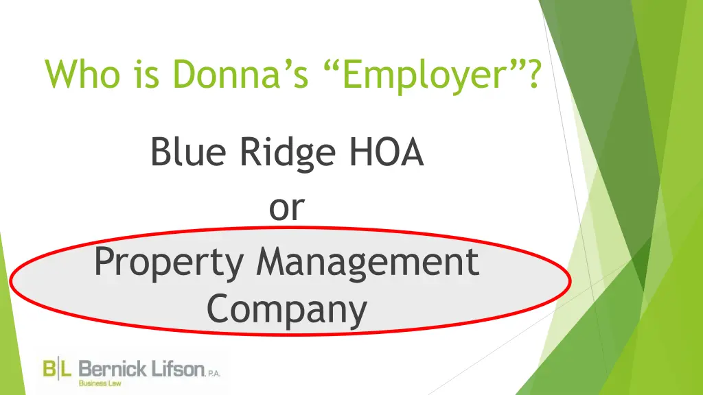 who is donna s employer