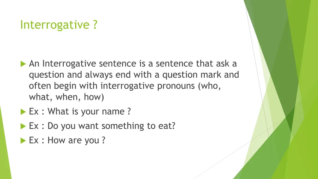 interrogative