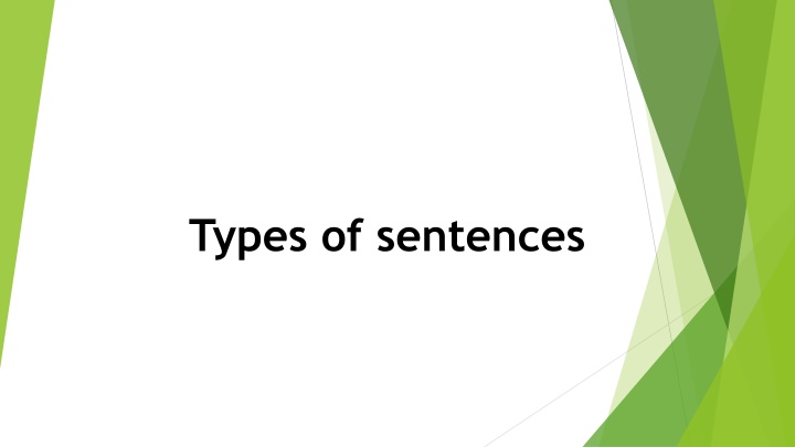 types of sentences