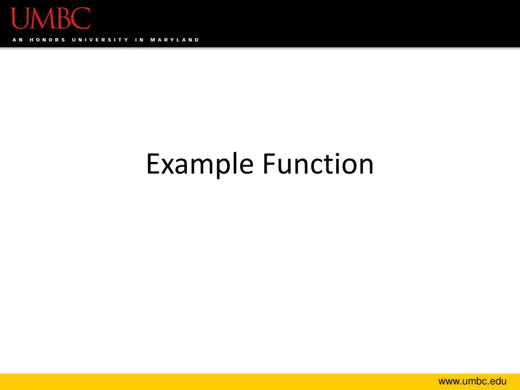 example function