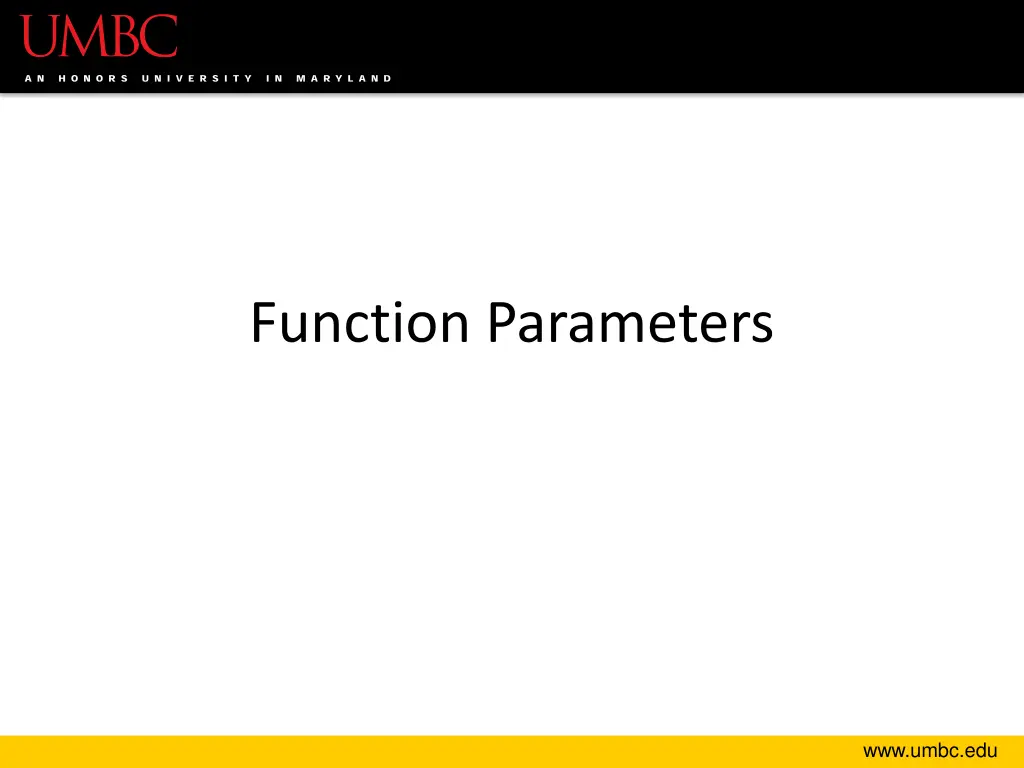 function parameters