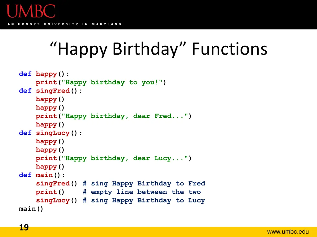 happy birthday functions