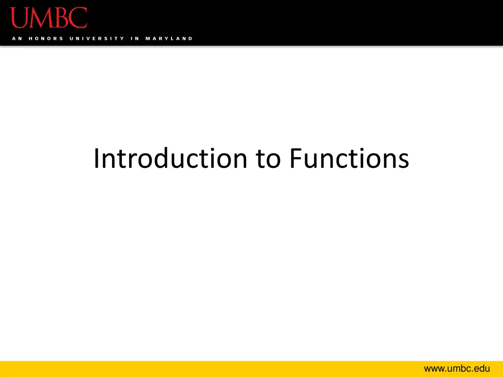 introduction to functions