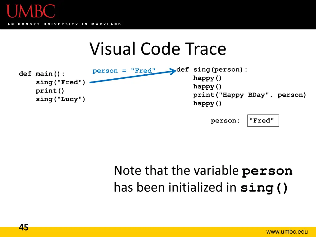 visual code trace 1