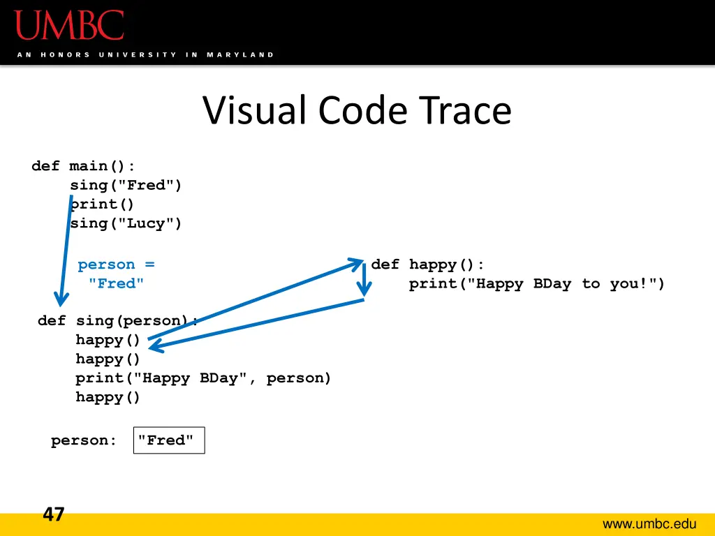 visual code trace 2