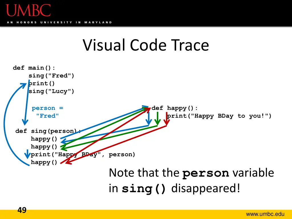 visual code trace 3